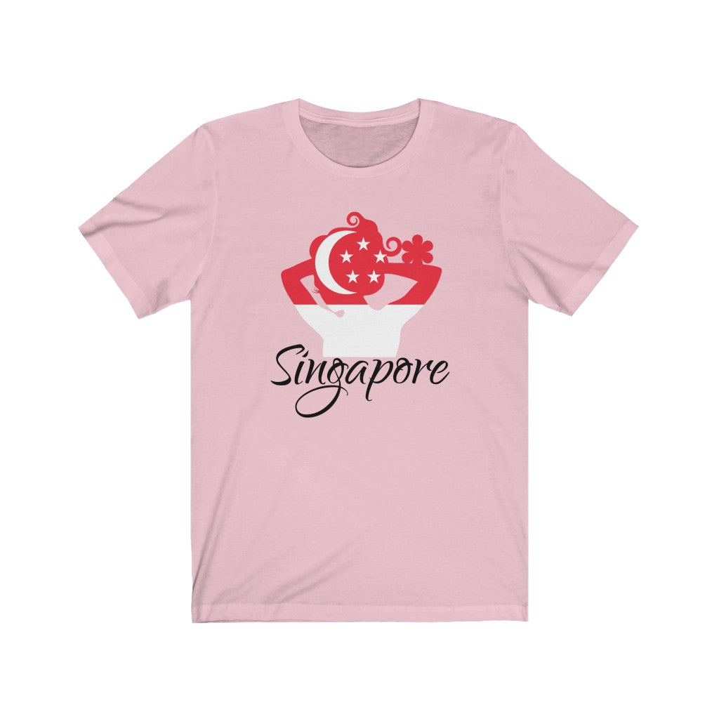 Singapore Lady Flag Premium Tee 1 - Unisex