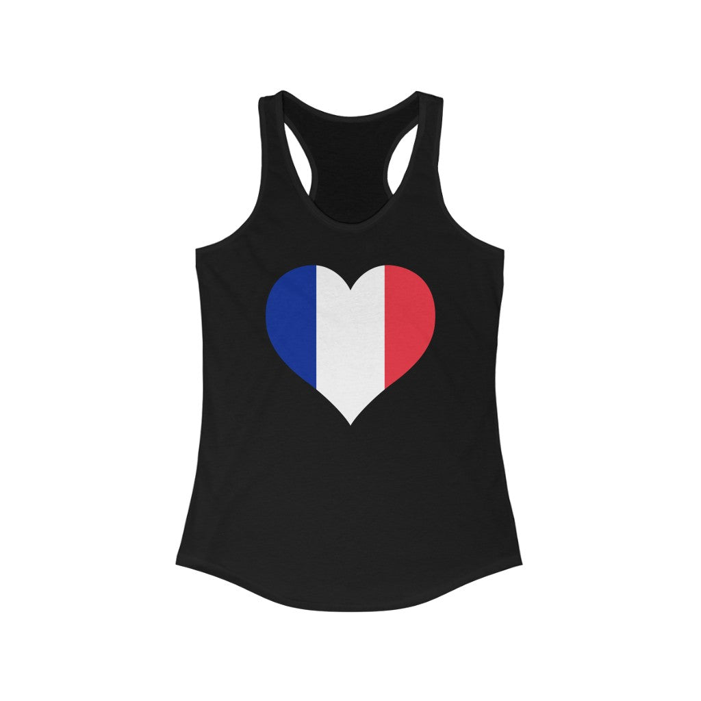 France Heart Flag Tank - Women