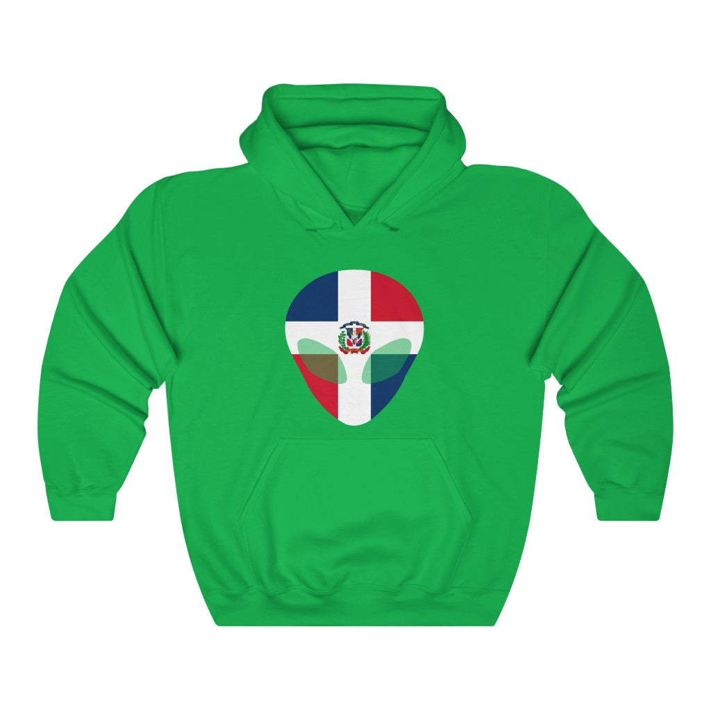 Dominican Republic Alien Flag Hoodie Sweatshirt - Unisex