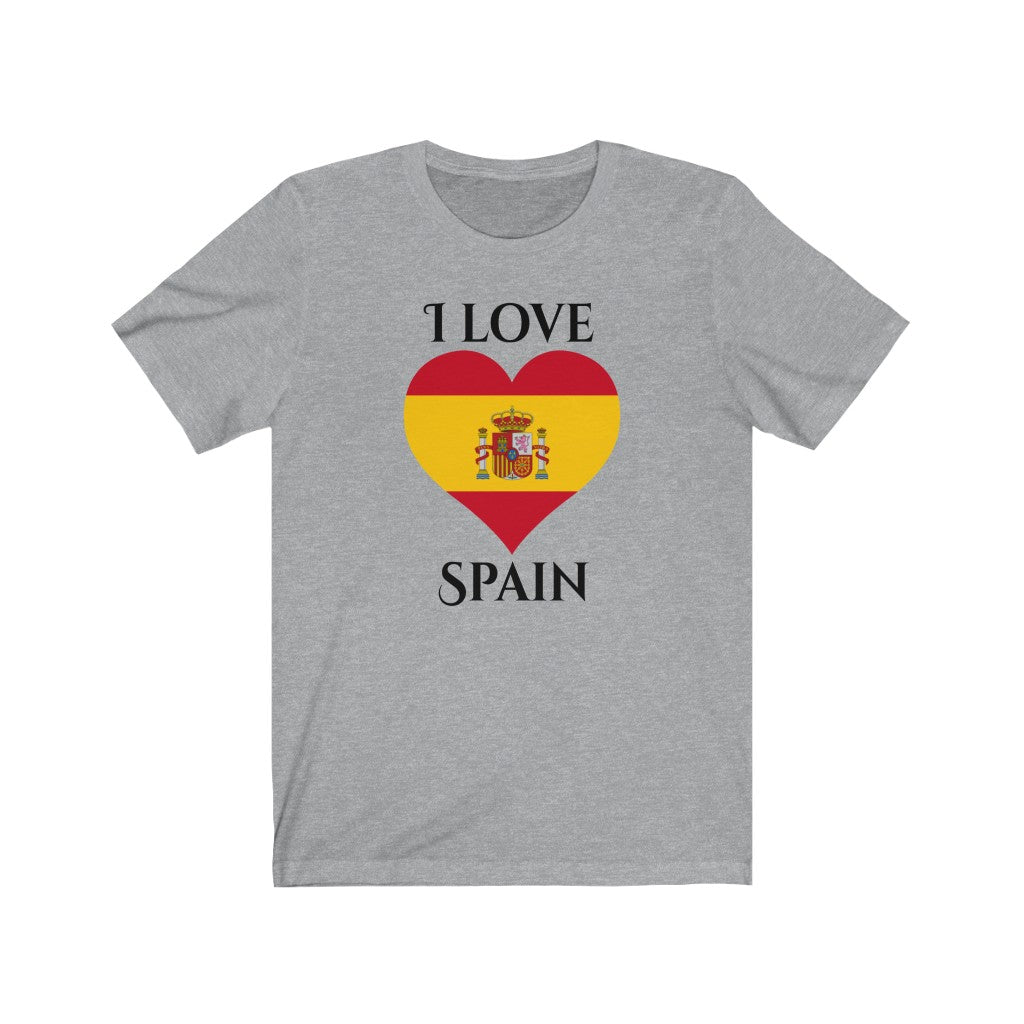 Spain Heart Flag Premium Tee 1 - Unisex