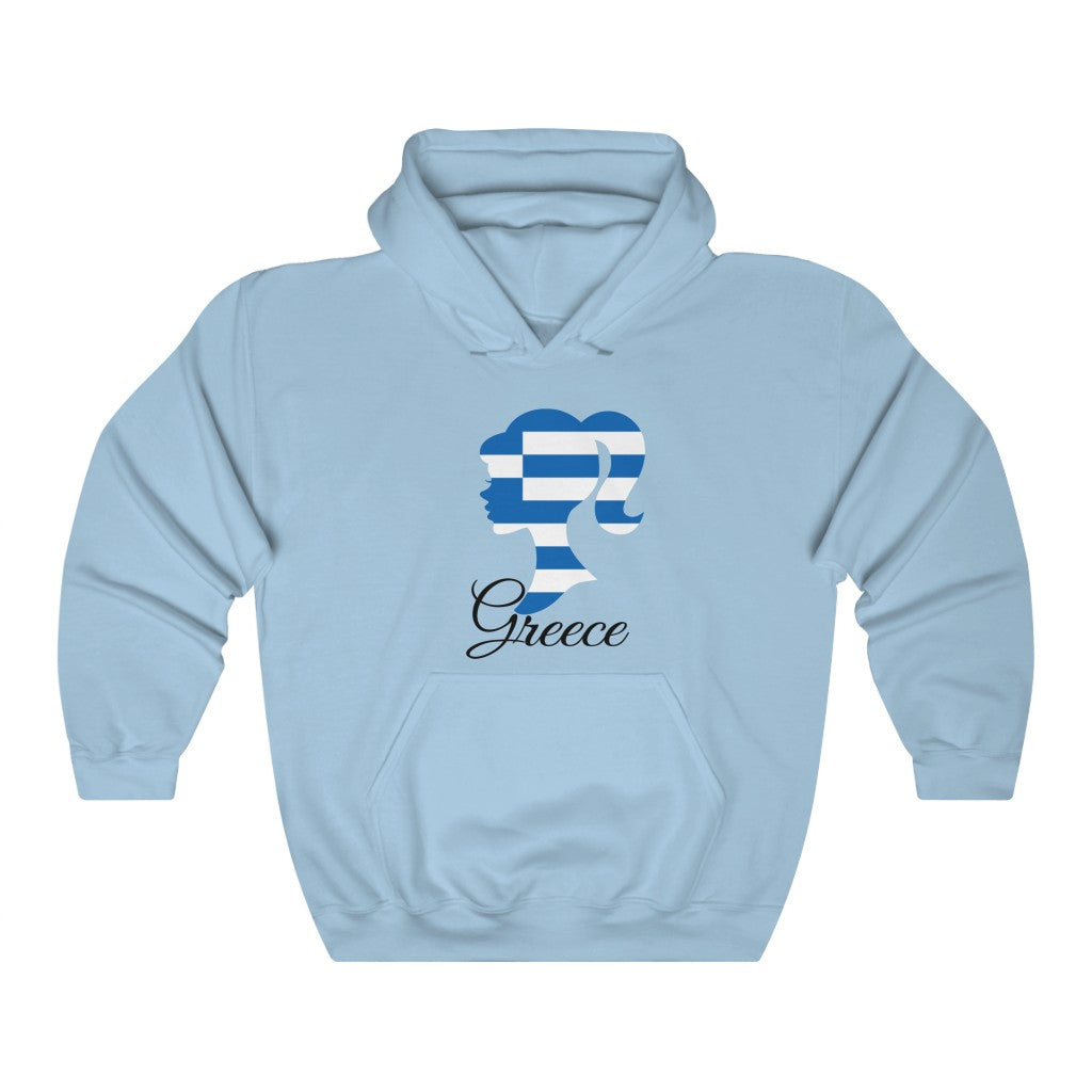 Greece Girl Flag Hoodie Sweatshirt 1 - Unisex