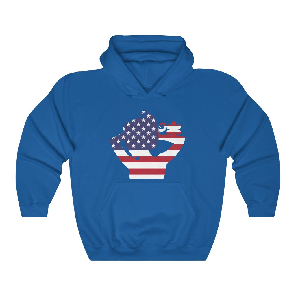 United States of America Lady Flag Hoodie Sweatshirt - Unisex