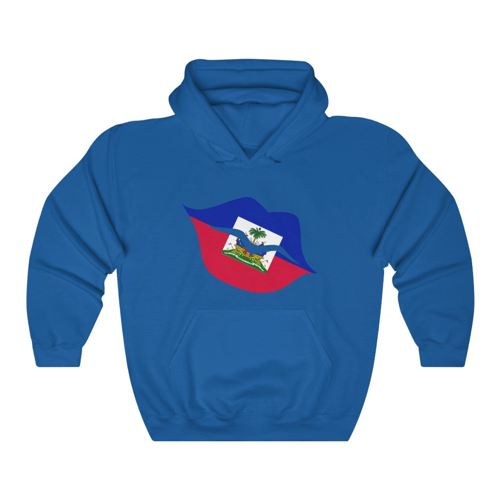 Haiti Lips Flag Hoodie Sweatshirt - Unisex