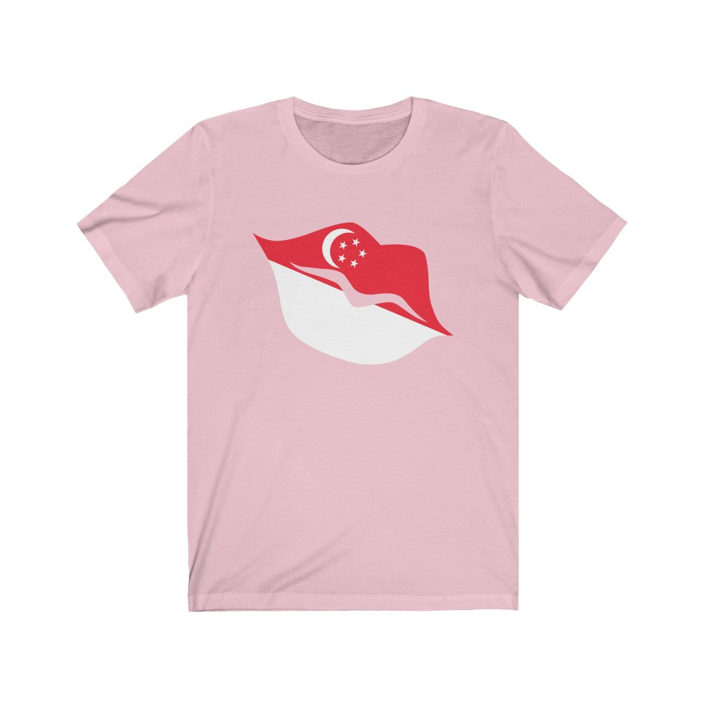 Singapore Lips Flag Premium Tee - Unisex