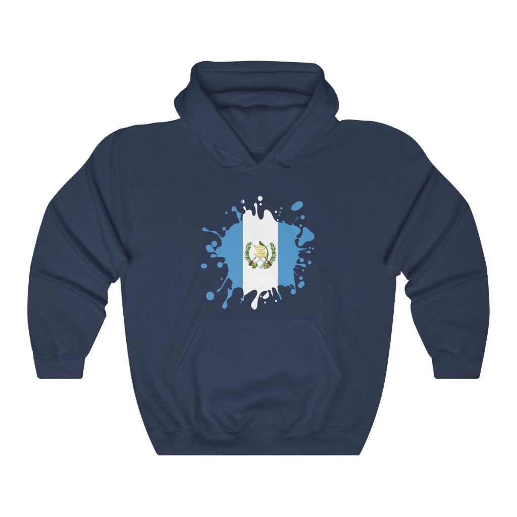 Guatemala Splat Flag Hoodie Sweatshirt - Unisex