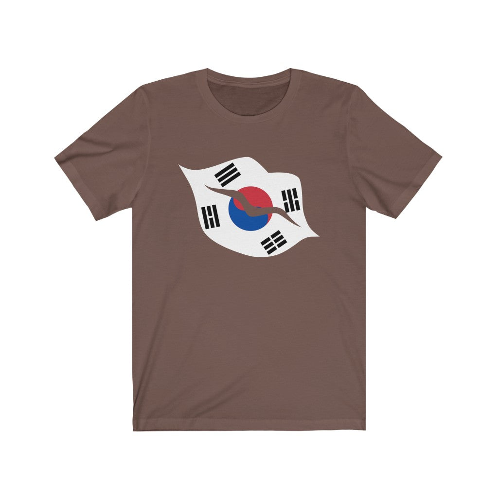 South Korea Lips Flag Premium Tee - Unisex