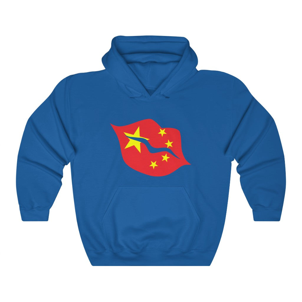 China Lips Flag Hoodie Sweatshirt - Unisex
