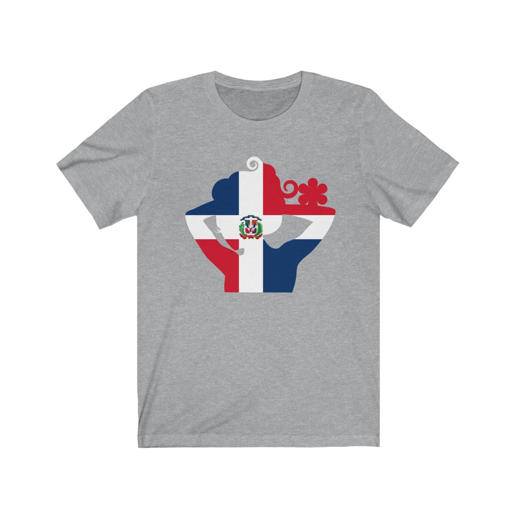 Dominican Republic Lady Flag Premium Tee - Unisex