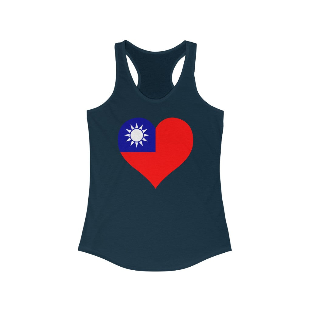 Republic of China - Taiwan Heart Flag Tank - Women