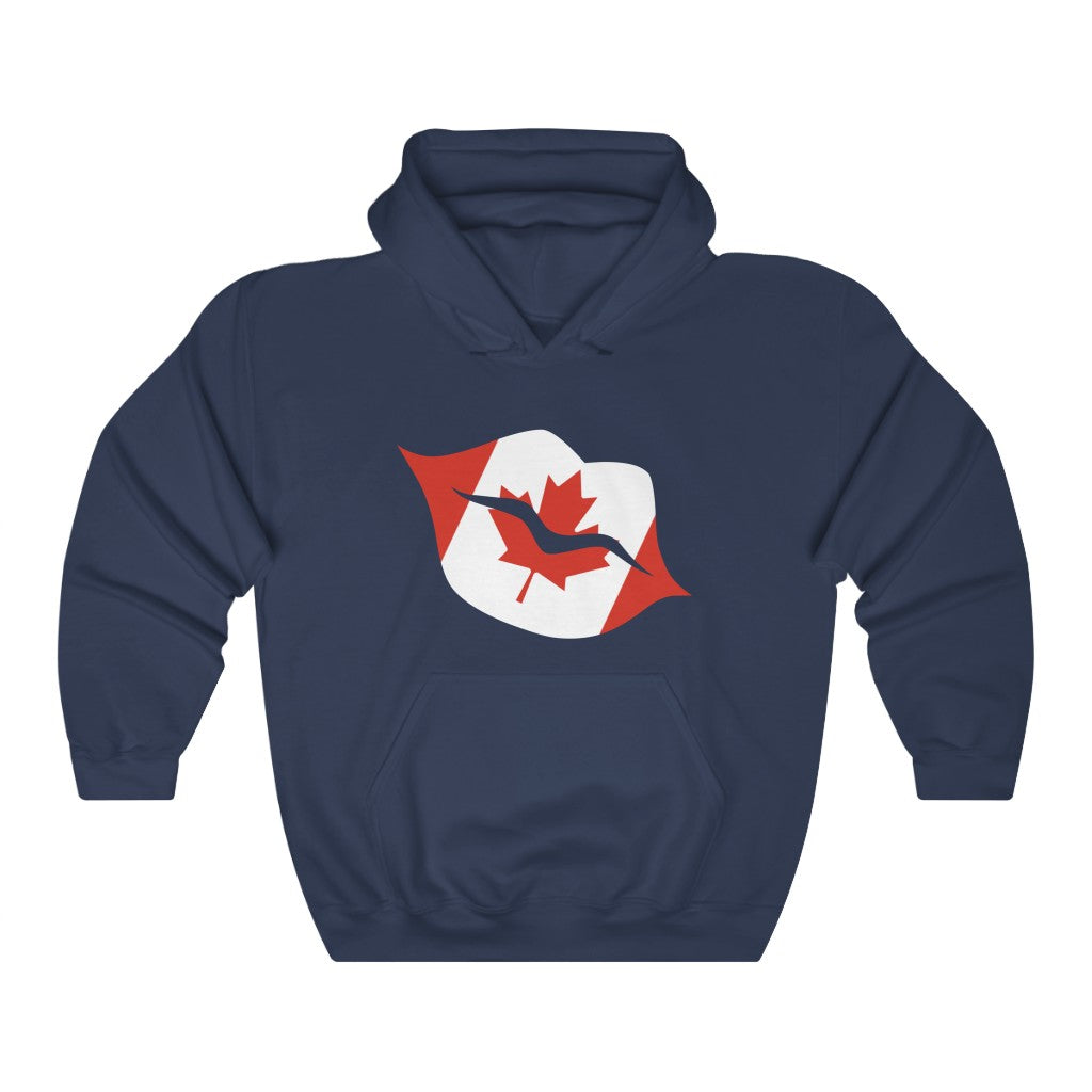 Canada Lips Flag Hoodie Sweatshirt - Unisex