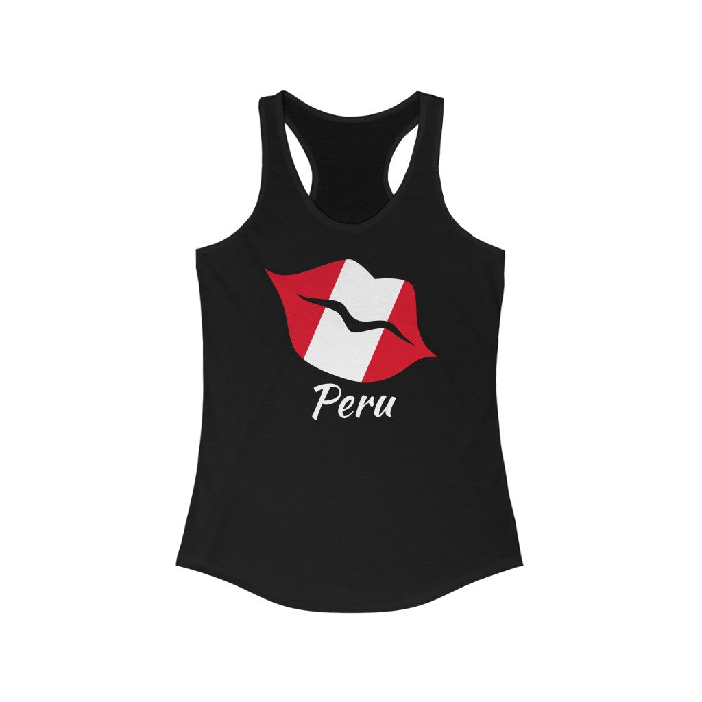 Peru Lips Flag Tank 2 - Women
