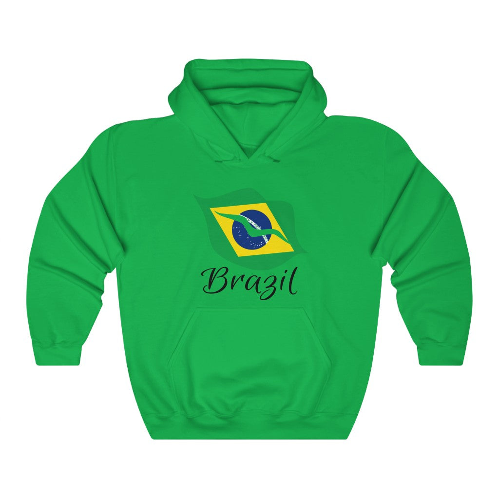 Brazil Lips Flag Hoodie Sweatshirt 1 - Unisex