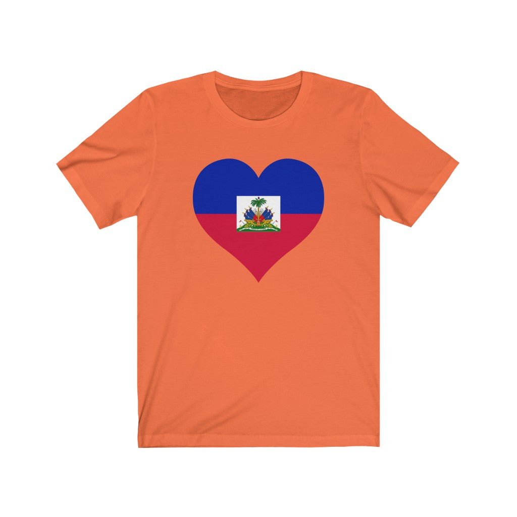 Haiti Heart Flag Premium Tee - Unisex