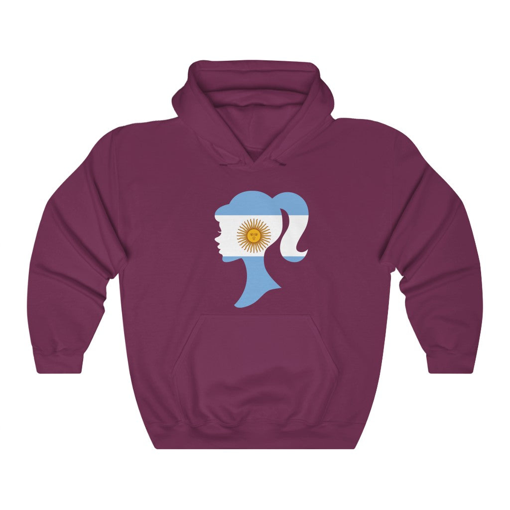 Argentina Girl Flag Hoodie Sweatshirt - Unisex
