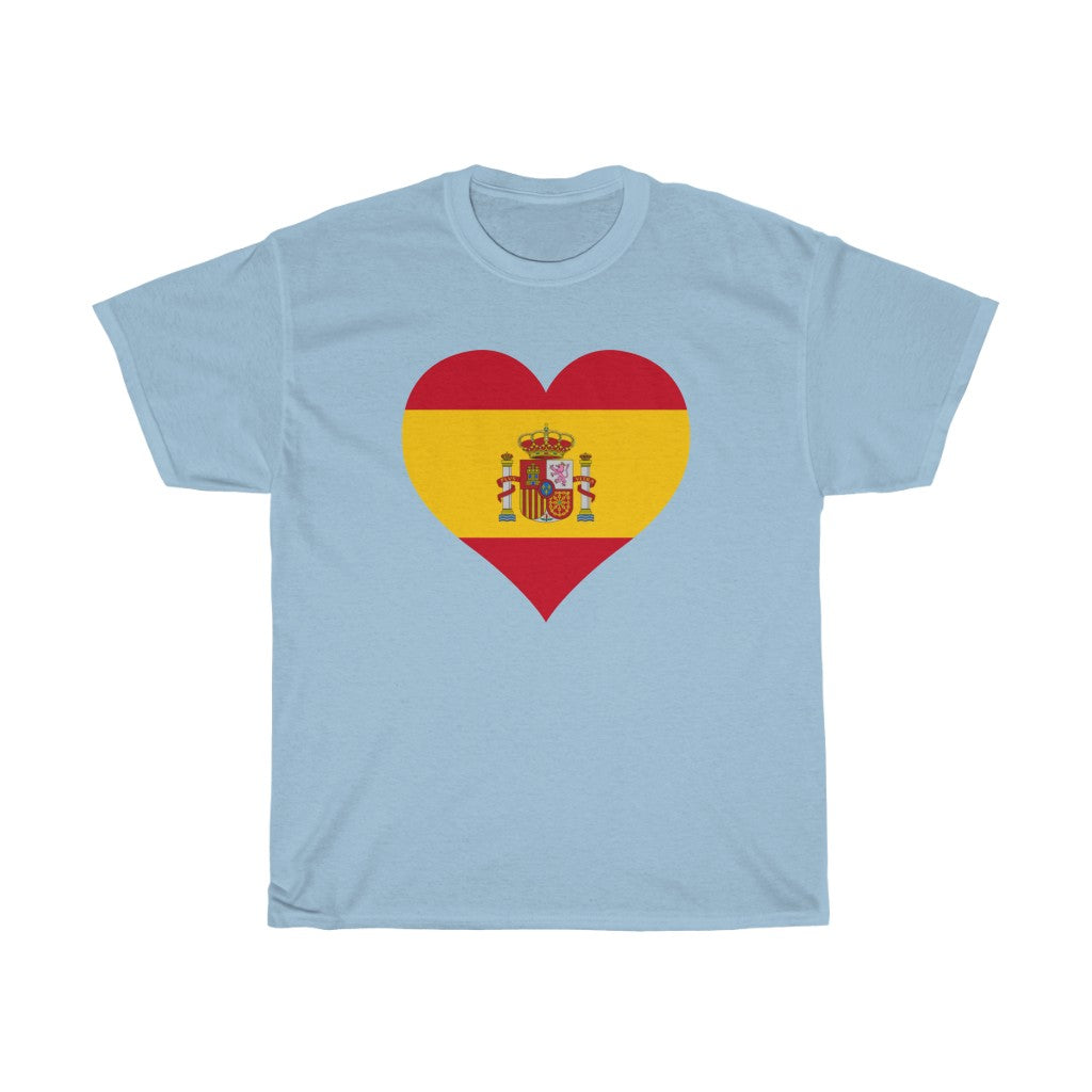 Spain Heart Flag Standard Tee - Unisex