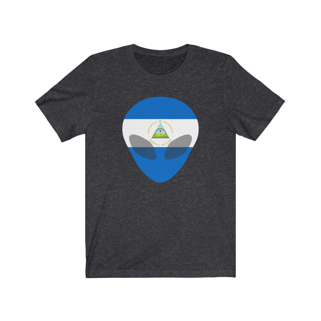 Nicaragua Alien Flag Premium Tee - Unisex