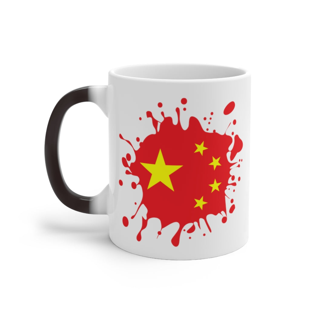 China Splat Color Changing Mug