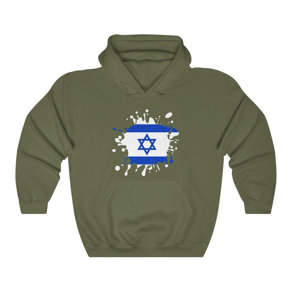 Israel Splat Flag Hoodie Sweatshirt - Unisex