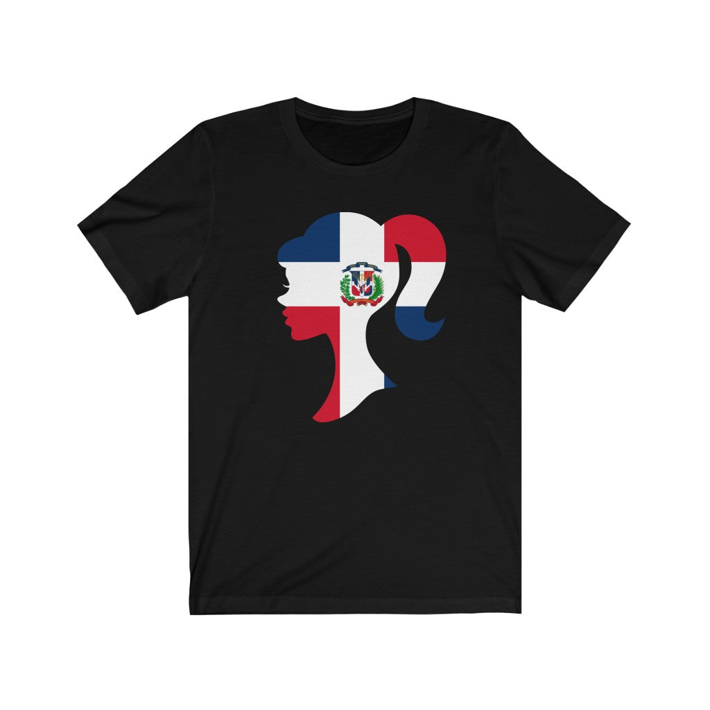 Dominican Republic Girl Flag Premium Tee - Unisex