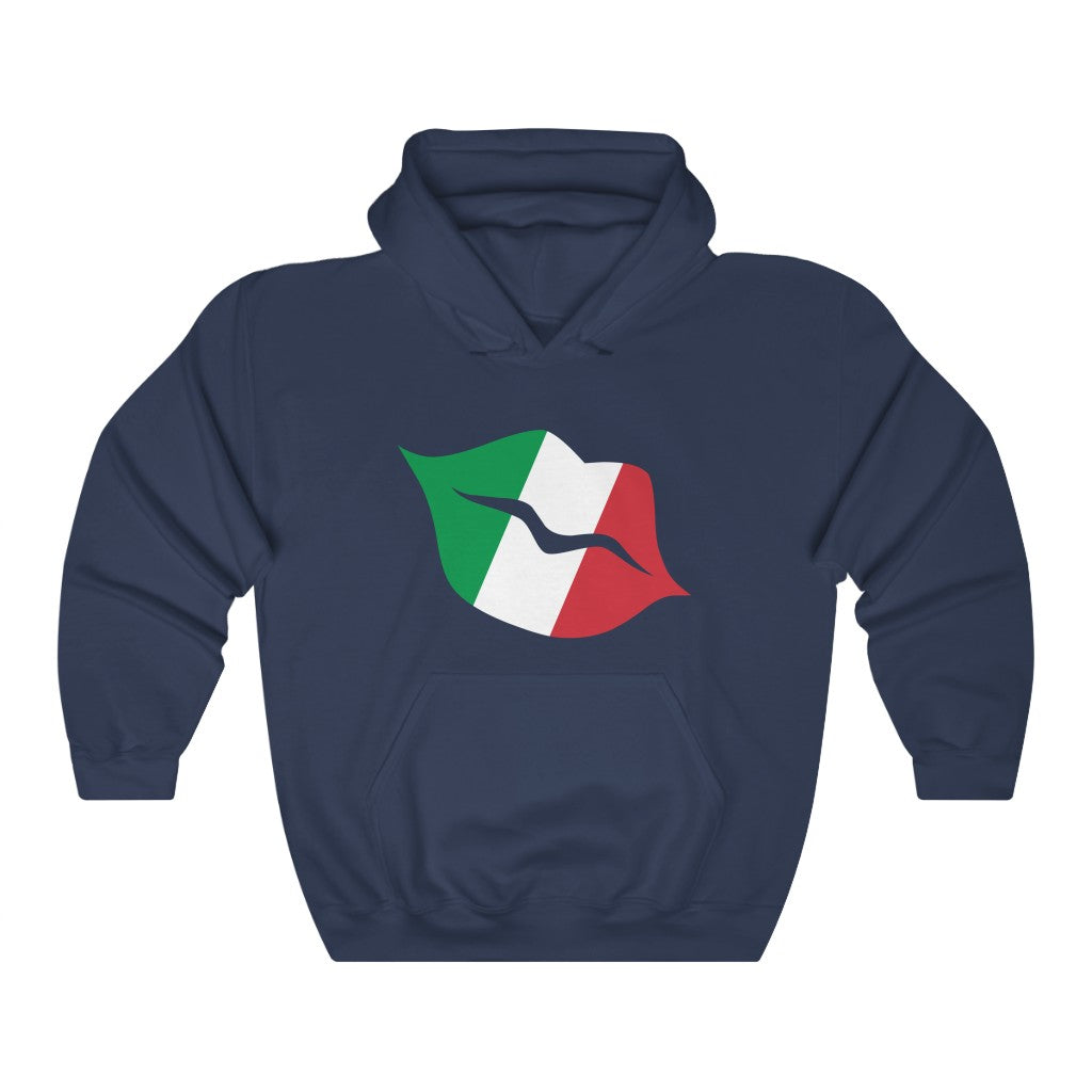 Italy Lips Flag Hoodie Sweatshirt - Unisex
