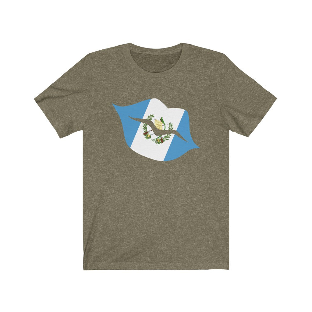 Guatemala Lips Flag Premium Tee - Unisex