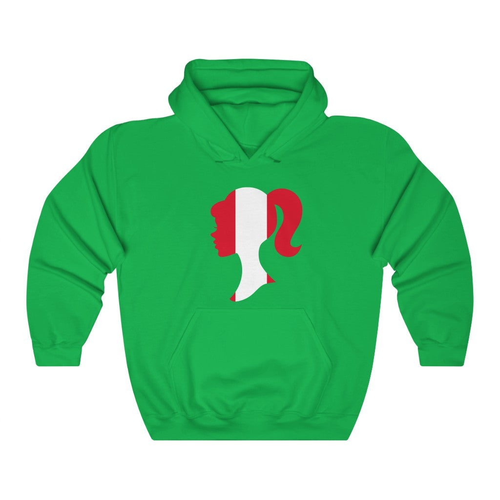Peru Girl Flag Hoodie Sweatshirt - Unisex