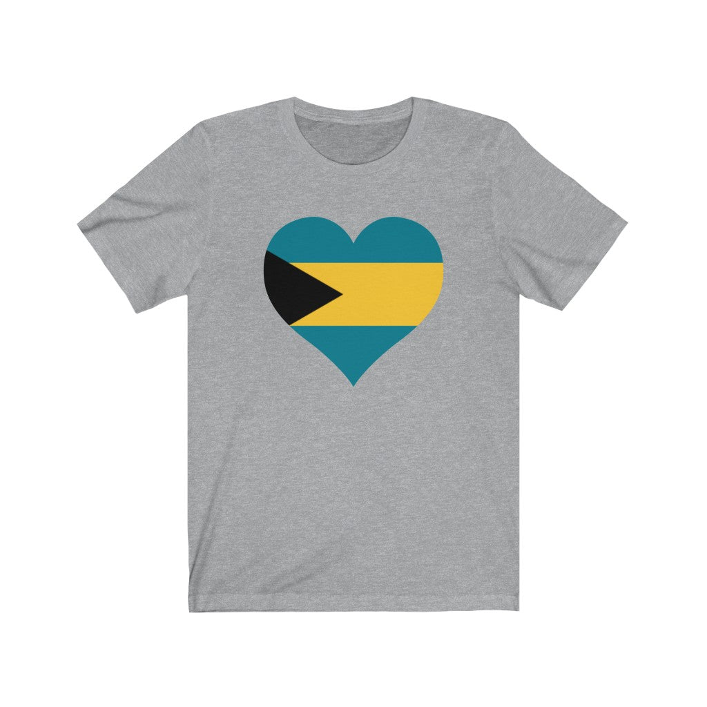 Bahamas Heart Flag Premium Tee - Unisex