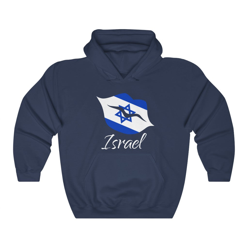 Israel Lips Flag Hoodie Sweatshirt 2 - Unisex
