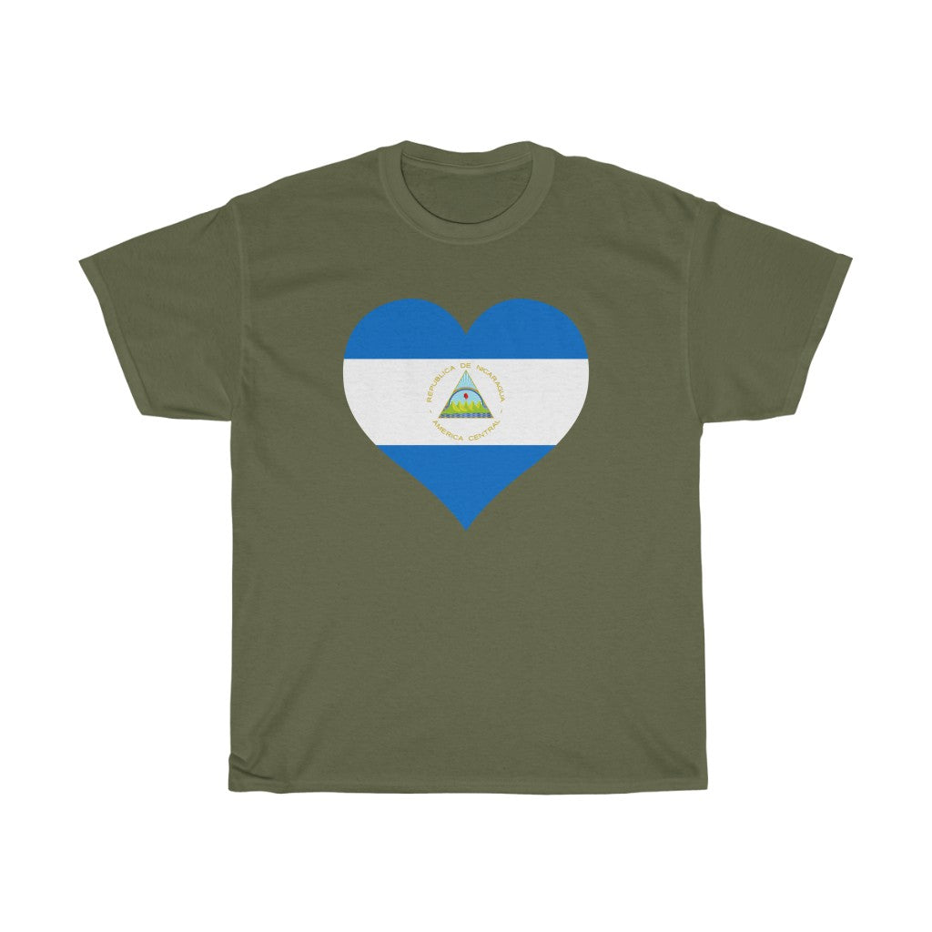 Nicaragua Heart Flag Standard Tee - Unisex