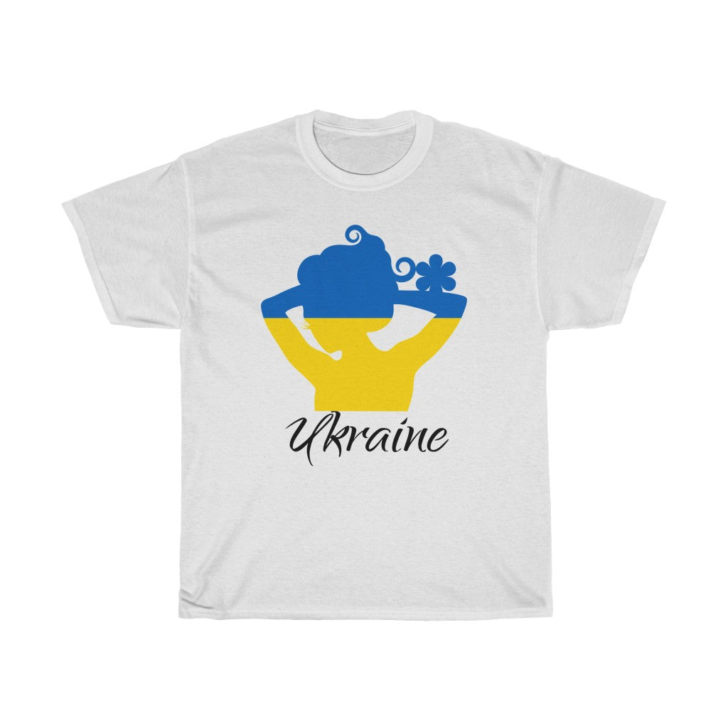 Ukraine Lady Flag Standard Tee 1 - Unisex