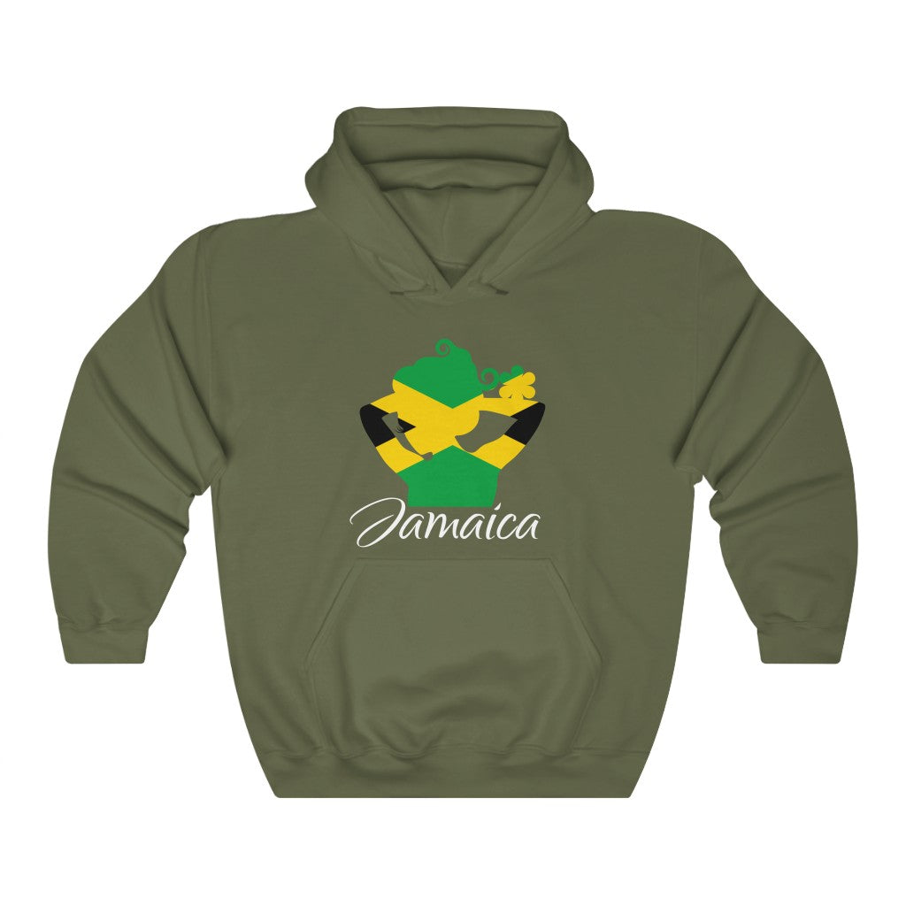 Jamaica Lady Flag Hoodie Sweatshirt 2 - Unisex