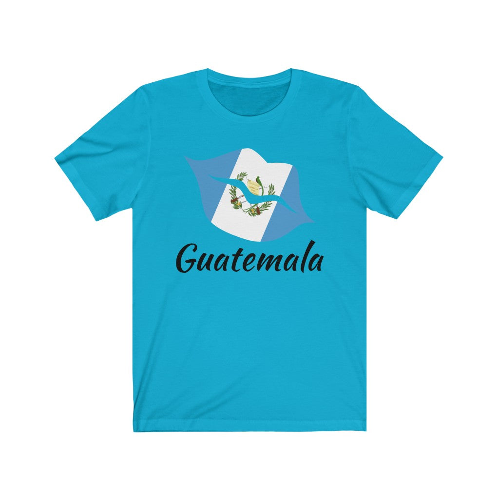 Guatemala Lips Flag Premium Tee 1 - Unisex