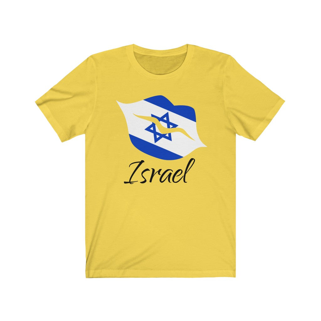 Israel Lips Flag Premium Tee 1 - Unisex