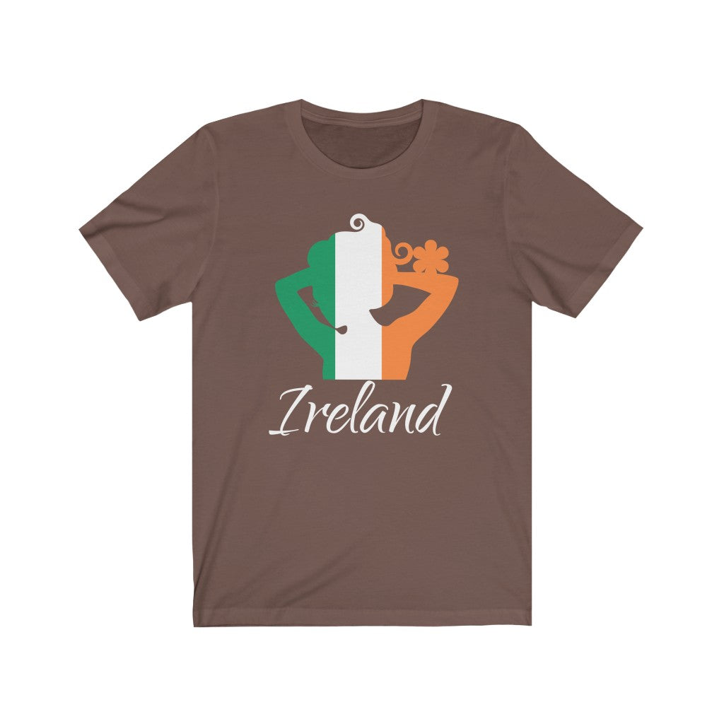 Ireland Lady Flag Premium Tee 2 - Unisex