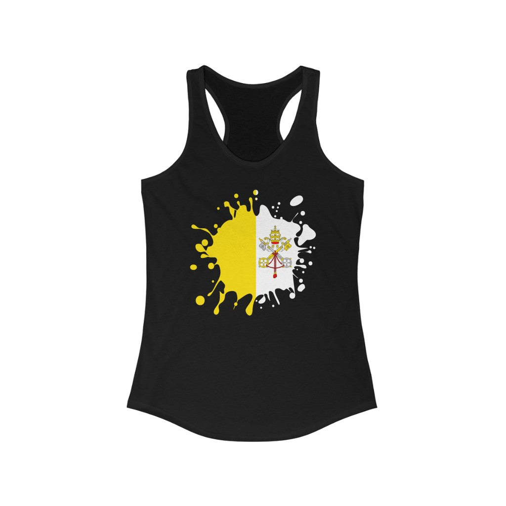 Haiti Splat Flag Tank - Women