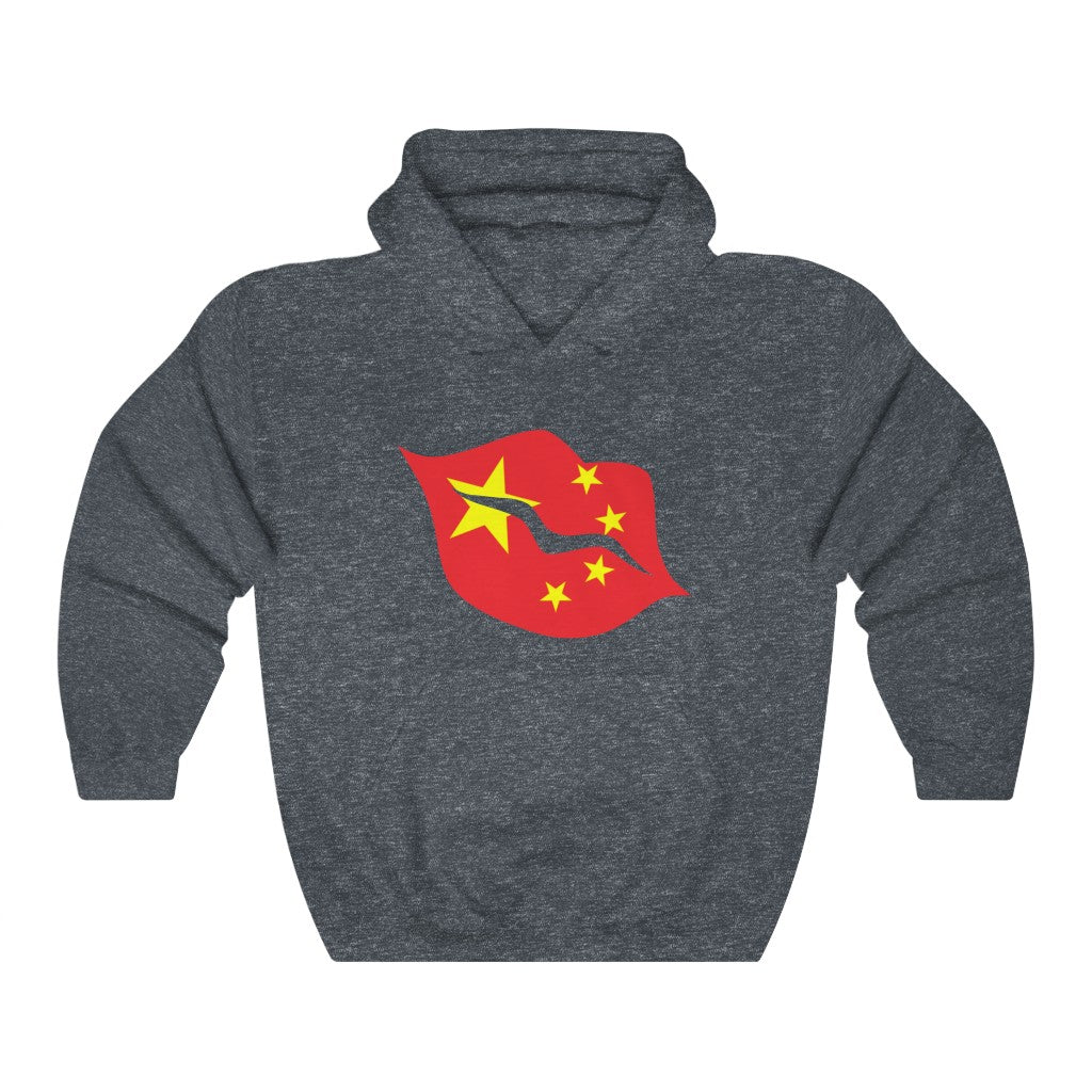 China Lips Flag Hoodie Sweatshirt - Unisex