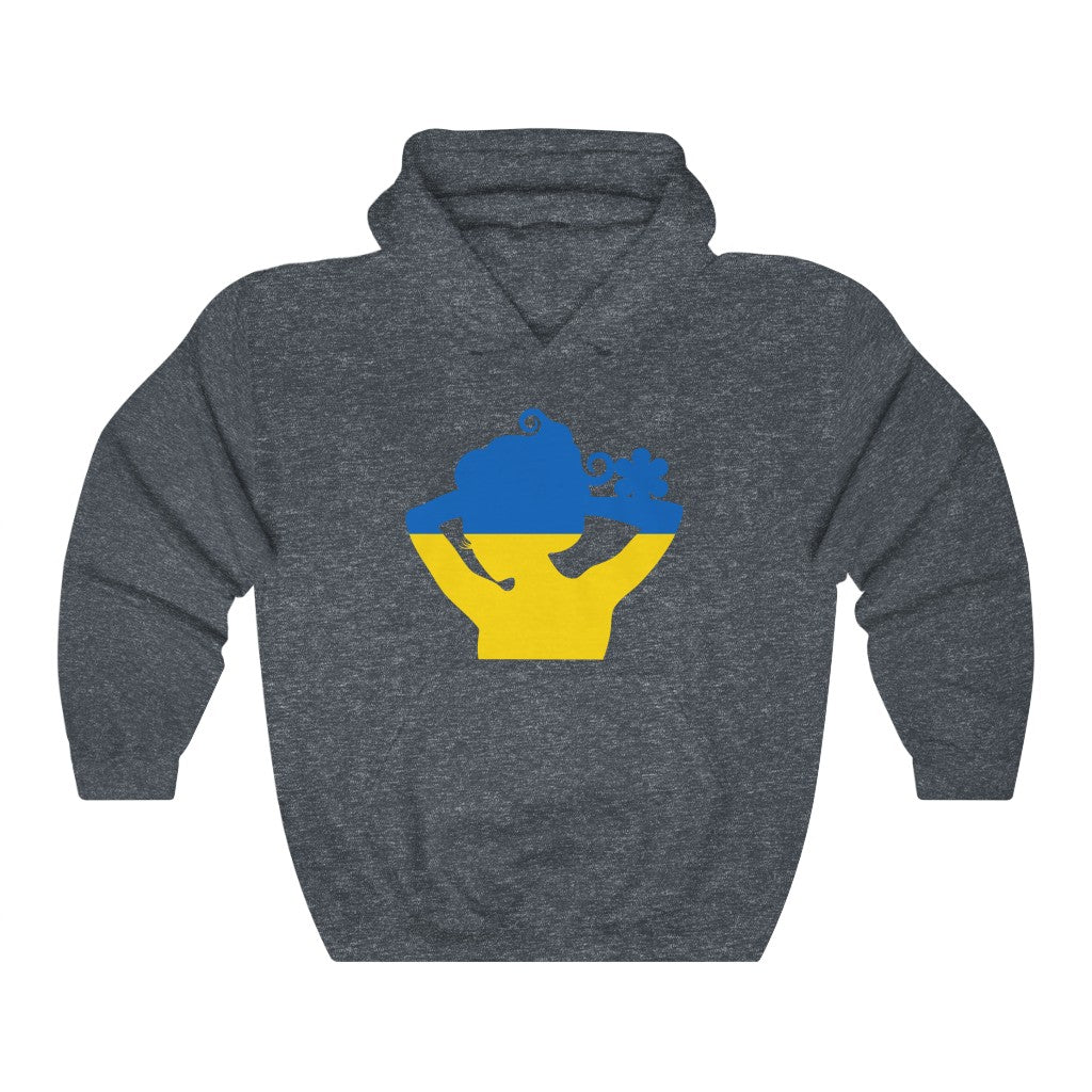 Ukraine Lady Flag Hoodie Sweatshirt - Unisex