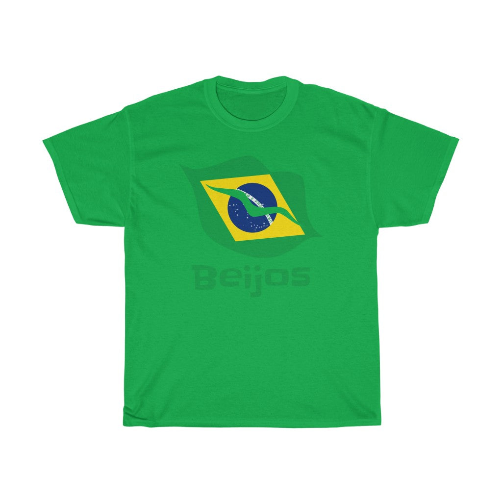 Brazil (Beijos) Lips Flag Standard Tee 1b - Unisex
