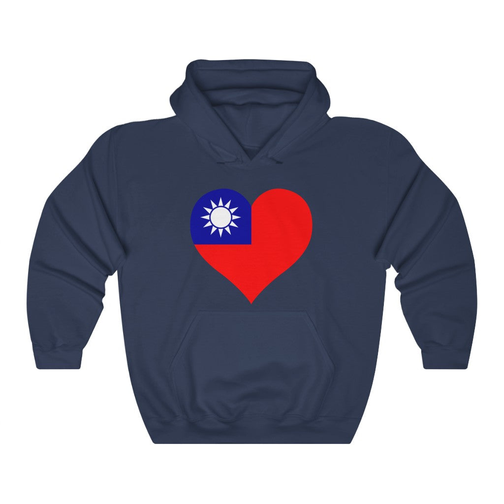 Republic of China - Taiwan Heart Flag Hoodie Sweatshirt - Unisex
