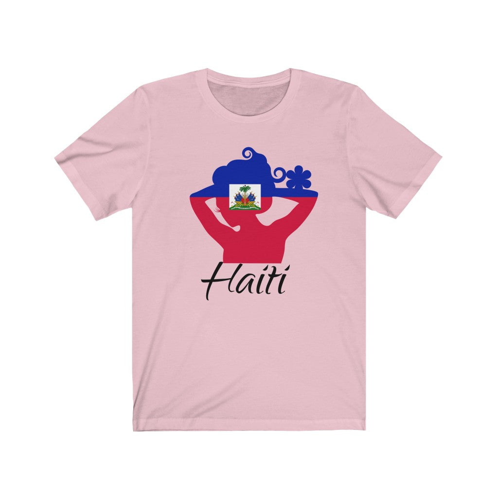 Haiti Lady Flag Premium Tee 1 - Unisex