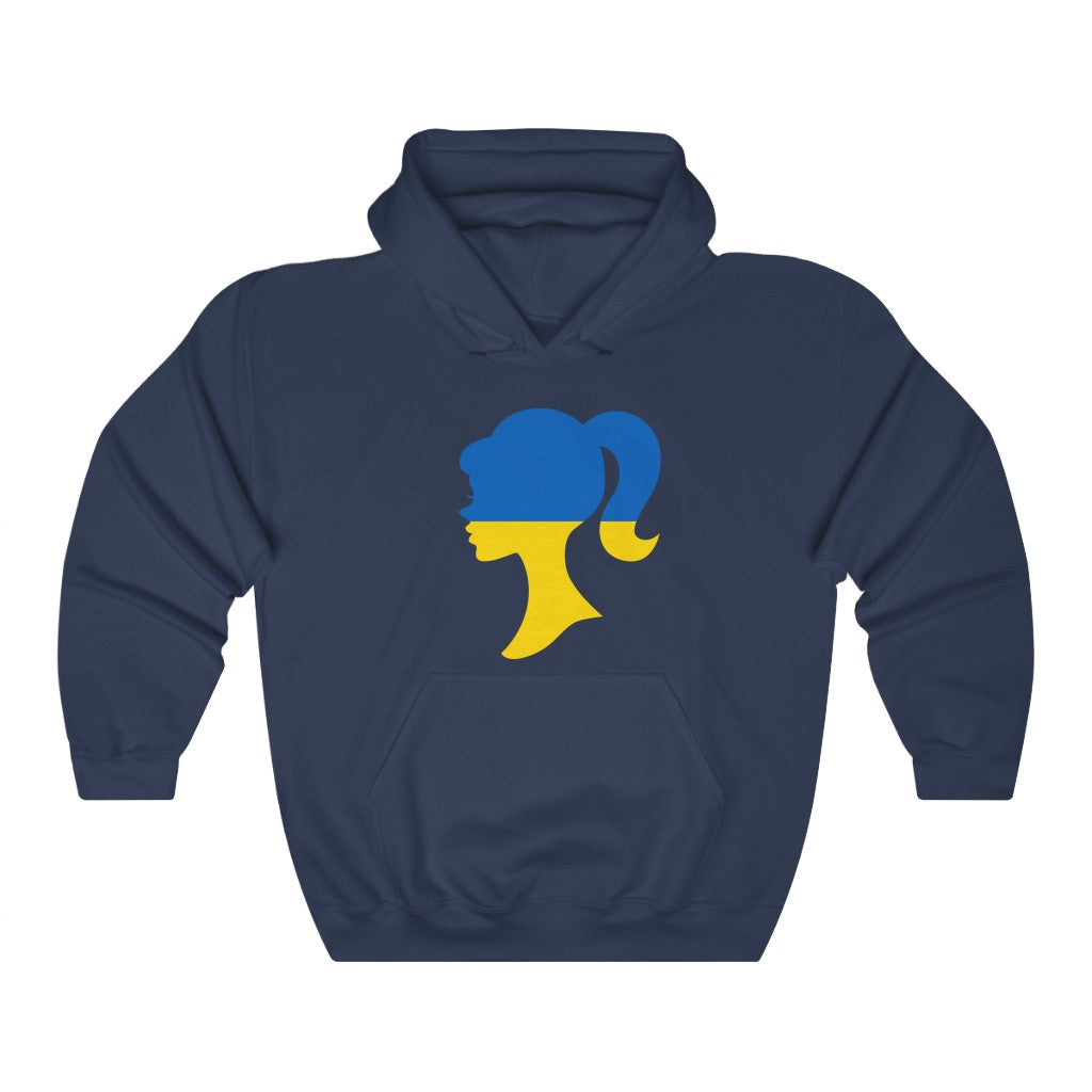 Ukraine Girl Flag Hoodie Sweatshirt - Unisex