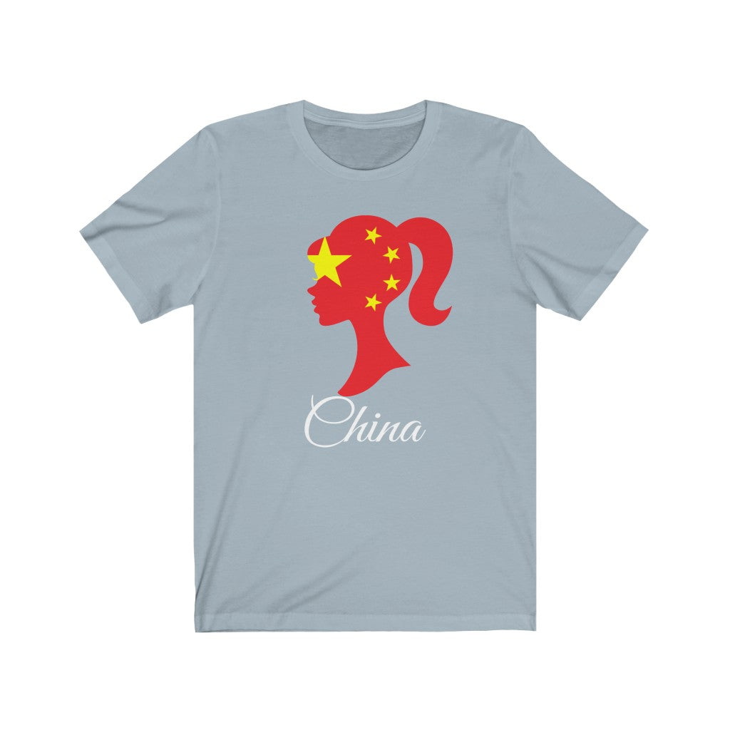 China Girl Flag Premium Tee 2 - Unisex