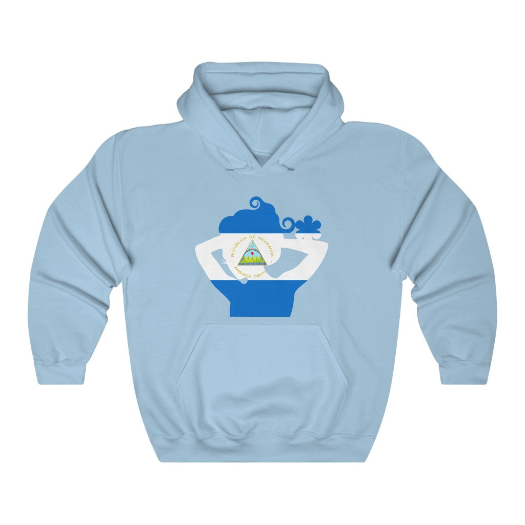 Nicaragua Lady Flag Hoodie Sweatshirt - Unisex