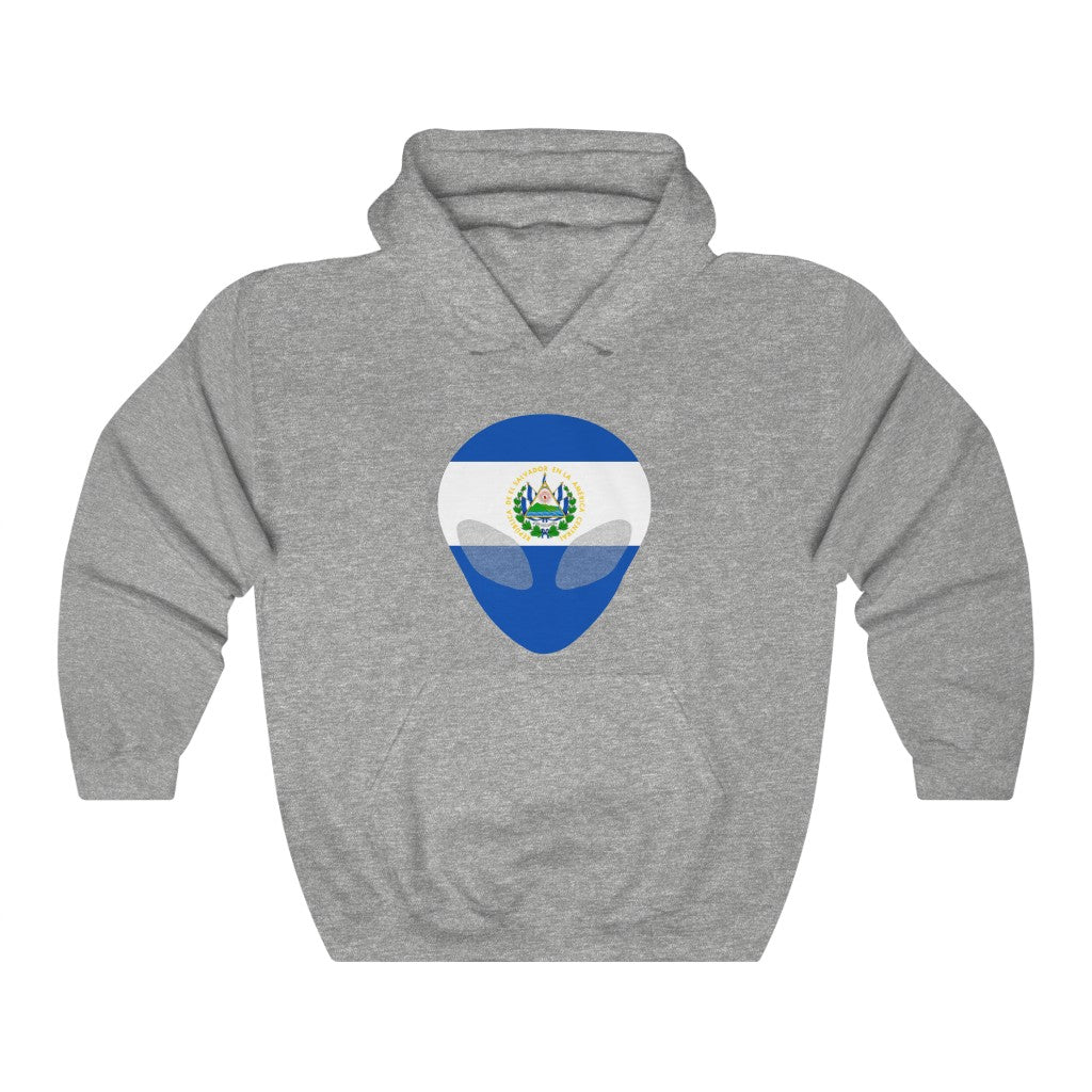 El Salvador Alien Flag Hoodie Sweatshirt - Unisex