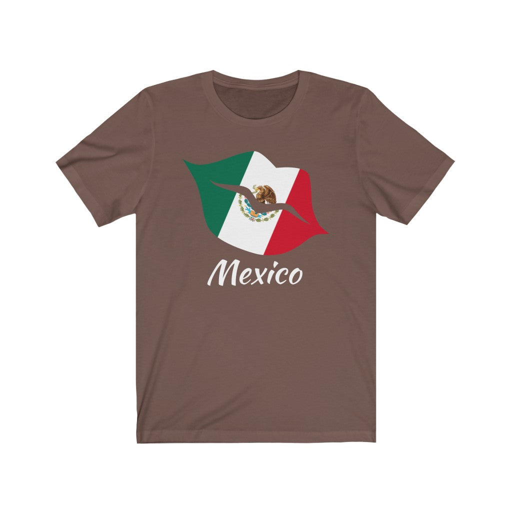 Mexico Lips Flag Premium Tee 2 - Unisex