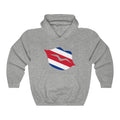 Costa Rica Lips Flag Hoodie Sweatshirt - Unisex