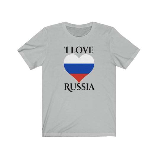 Russia Heart Flag Premium Tee 1 - Unisex
