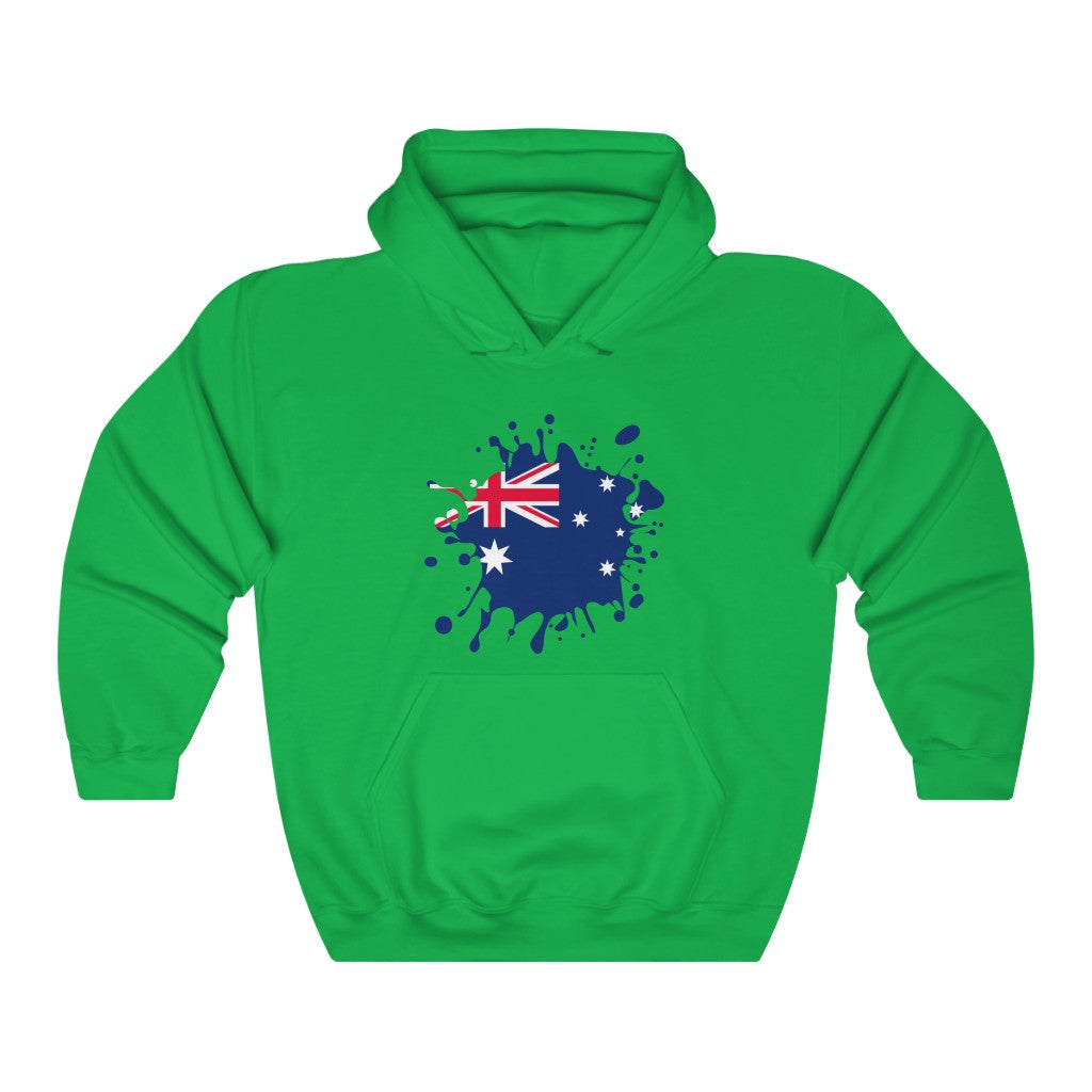 Australia Splat Flag Hoodie Sweatshirt - Unisex