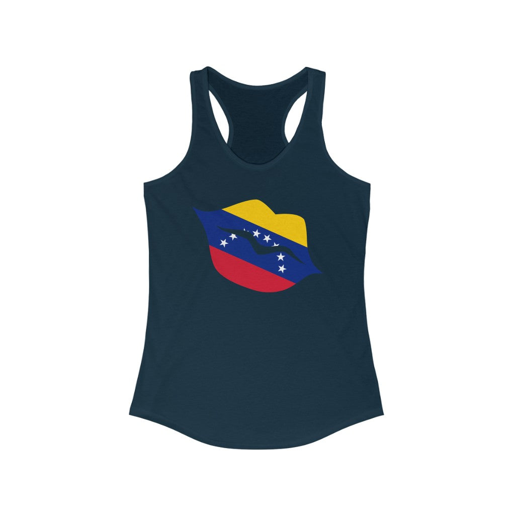 Venezuela Lips Flag Tank - Women