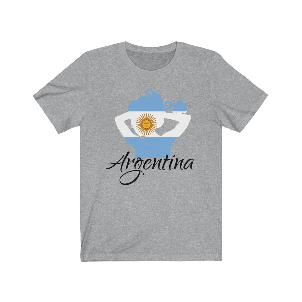 Argentina Lady Flag Premium Tee 1 - Unisex